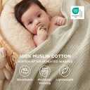 Bedsure 100% Cotton Muslin Blanket Twin XL for Bed - 4-Layer Breathable and Lightweight Soft Gauze Muslin Blankets for Adults, PureWoven Thin Summer Blanket for College Dorm, Linen Beige, 66x90 Inches