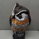Ruolan Plastic Owl,Brid Owl with Flashing Eyes&Frightening Sound for Garden Yard Outdoor