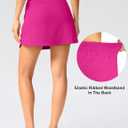 Viodia Golf Skirts for Women with Shorts High Waisted Tennis Skorts with 4 Pockets Lightweight Athletic Skort (Pink, S)