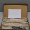 ExtraLarge Vinyl Record Storage Holder Modern Album Display Solid Wood Stand with Black Metal Rack Home Decor Organizer for Vinyl Record, Holds up to 75 Albums, 14.2''L x 8.1''W x 10.7''H