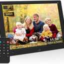 10.1 Inch Digital Picture Frame with 32GB USB Flash Drive, KECAG 1920x1080 HD IPS Screen Digital Photo Frame, Motion Sensor, Video, Music, Share Moments via SD Card or USB, with Remote Control