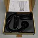 Trucker Bluetooth Headset, Wireless Headset with Mic, Bluetooth Headsets with Dual Noise Cancelling Microphone & Mute Button, 55Hrs Working Time PC Headsets for Cell Phones, Computer, Truck Driver (Black)