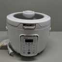 AROMA Professional Digital Rice Cooker, 10-Cup (Uncooked) / 20-Cup (Cooked), Slow Cooker, Multicooker, Steamer, Oatmeal Cooker, Auto Keep Warm, Saut-then-Simmer, 4 Qt, White, ARC-1230W
