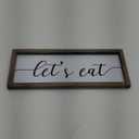 Dazingart Farmhouse Kitchen Wall Decor, Let's Eat Sign, Rustic Wood Kitchen Signs Dinning Room Wall Decor (let's eat)