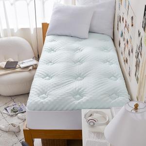 Hansleep College Dorm Twin XL Mattress Topper Viscose Derived from Bamboo, Memory Foam Pillow Top Mattress Topper Twin XL, Breathable Mattress Pad for Back Pain Relief, 39" x 80", White