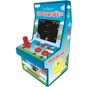 Lexibook Cyber Arcade Portable Retro Game Console, 200 Games, 2.8 LCD Colour Screen, Compact, Battery Operated, Blue/Green, JL2940