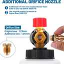 DUSICHIN Foam Cannon Short Pressure Washer Gun 1/4 Inch Quick Connector,Car Wash Foam Gun with 5 Pressure Washer Nozzle Tips 3/8'' Swivel Quick Connector,Additional Orifice Nozzle 1.04mm Car Washing