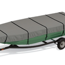 Jon Boat Cover Fit Tracker Grizzly 1754 Jon and Havoc Hunting Boats FRRST 1856/1753/1756, DB1576, 900D Marine Grade Polyester Canvas with PU Coating, 18ft Waterproof Boat Cover & UV Resistant.