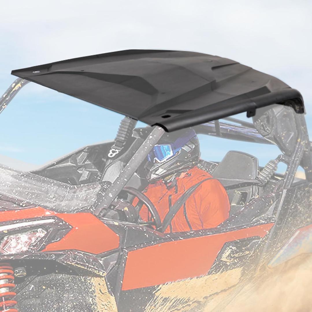 KEMIMOTO Upgrade Hard Roof Compatible with Can Am Maverick Commander 2021-2025, Sport Trail 1000r DPS XT 2018-2026 2 Pieces Combination Roof Top Replace #715006218