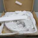 VASAGLE Side Table, 2-Tier Round End Table, Nightstand with Steel Frame for Small Spaces, Living Room, Bedroom, Rustic Brown and Ink Black