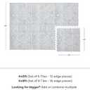 House of Noa Play Mat 4x6 Gray Ula Set of 6 Tiles Cushioned EVA Foam Play Mat for Floor, Soft Interlocking Mats for Hard Floors