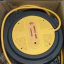 SURAIELEC 12 Gauge Extension Cord Reel, 60 FT Retractable Extension Cord, 12 AWG/3C SJTOW Heavy Duty Power Cord, 13 AMP Circuit Breaker, Lighted Triple Tap, Ceiling or Wall Mount, ETL Listed (Yellow)