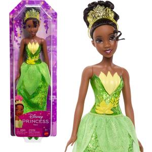 Mattel Disney Princess Tiana Doll in Sparkling Fashion with Removable Skirt, Tiara and Shoes, Posable & Collectible, Inspired by Movie