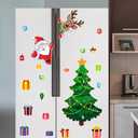 2 x Magnetic Christmas Tree for Refrigerator, Soft Magnetic Ornaments Set, Reusable Holiday Decor for Kids & Family, Lovely Xmas Decoration for Home, Kitchen, Office (Xmas Tree-A)