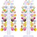 2 Pack Wood Cake Pop Stands, 60 Holes Lollipop Holders Candy Table Display, Dessert Decorative for Wedding Baby Showers Birthday Anniversaries Parties Christmas