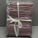 KASENTEX Queen Quilt Set 90"x90" Soft Washed 3-Layer Lightweight Bedspread, Minimalist Nordic Design, All-Season Spring & Summer Quilt Set (1 Quilt + 2 Pillow Shams), Twilight Mauve Purple