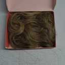 Molefi Hair Topper 26inch Curly Hair Topper with Bangs Synthetic Wiglets Hairpieces for Thinning Hair Ombre Light Brown to Blonde