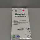 100PCS 12 inch Bamboo Skewers for wooden sticks BBQAppetiserFruitCocktailKabobChocolate FountainGrillingKitchencrafting and Party. =4mm