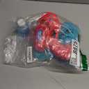 JOYIN 2 Bubble Guns with 2 Refill Solution (10 oz Total), Bubbles Maker, Blower, Machine Gun Blaster for Kids, Toddlers, Outdoors Activity, Party, Birthday Gift, Easter Toys (Blue+Red)