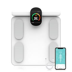 Fitdays Body Health Pod Scale, View 5 Metrics Without Phone, 8-Electrode Smart Scale with BMI Body Fat Muscle Mass, Offline Body Composition Analyzer, FSA&HSA Eligible