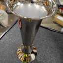 Deco 79 Aluminum Metal Decorative Vase Fluted Centerpiece Vase, Flower Vase for Home Decoration 4" x 4" x 10", Silver