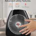 Vornado MVH (2025) Space Heater, 3 Heat Settings, Adjustable Thermostat, Tip-Over Protection, Auto Safety Shut-Off System, Indoor Use, Whole Room Heating, Black