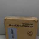 30 Pack Non-Slip Clothes Hangers with Tie Rack, Thin Space-Saving Coat Hangers  Heavy Duty Plastic Clothes Hangers for Suit, Shirts, Pants, Dorms & Home Organization, Black and Dark Gray