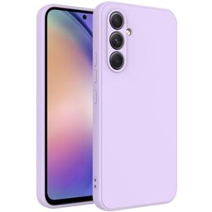 Pack of 2 WOGROO for Samsung Galaxy A34 Case Purple, Scratch Resistant with Soft Touch, Slim Thin Phone Cover for Samsung Galaxy A34 Purple