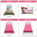 SweetpeaBeauty Kids Bedding Set - Toddler Bed Sheets & Comforter, Soft Twin Sheets, Girls Theme