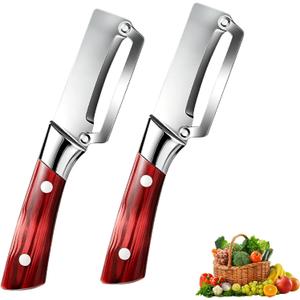 2 x 2-piece Multi-Functional vegetable peeler set, 2026 New kitchen peeler with handle, ultra-sharp stainless steel blade, suitable for fruits, apples, potatoes, etc