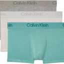 Calvin Klein mens Ultra Soft Modern Modal 3-pack Trunk (Medium, Grey Heather, Chalk, Saltwater Aqua)