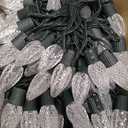 Brightown C9 LED Christmas Lights Outdoor, 200LED RGB Smart Christmas Tree Lights Music Sync DIY APP Controlled, Waterproof Connectable C9 String Lights for House Indoor Patio Xmas Decoration (132 Ft)