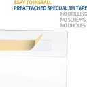 11x17 Acrylic Sign Holder Wall Mount, Clear Acrylic Frame with Adhesive Tape, Wall Sign Document Menu Holder for Office, Home, Store, Restaurant,No Drilling-Horizontal (6 Pack)