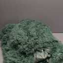 Fuzzy Sage Green Comforter Cover Twin Set, Fluffy Sage Green Twin Bedding Set 2 Pieces (1 Plush Duvet Cover + 1 Furry Plush Pillow Cases) Shaggy Bed Set, Fluffy Bed Set, Zipper Closure