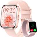 Smart Watches for Women, 1.8" Touch Screen Fitness Tracker for Android & iPhone, Answer/Make Calls, Alexa Built-in, Heart Rate/Sleep/SpO2 Monitor Smartwatch, IP68 Waterproof 101+ Sport Modes, 2 Bands
