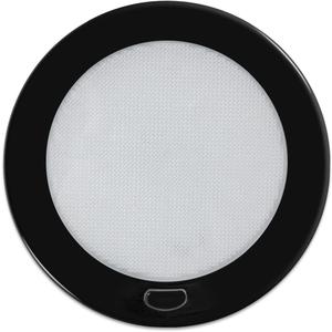 Dream lighting 12Volt RV LED Interior Light Fixture Black Shell Ceiling Downlight with Switch Warm White Lighting 300lm 5inch