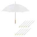 Anderson Umbrella Auto Open Umbrella, 35", White 9ct