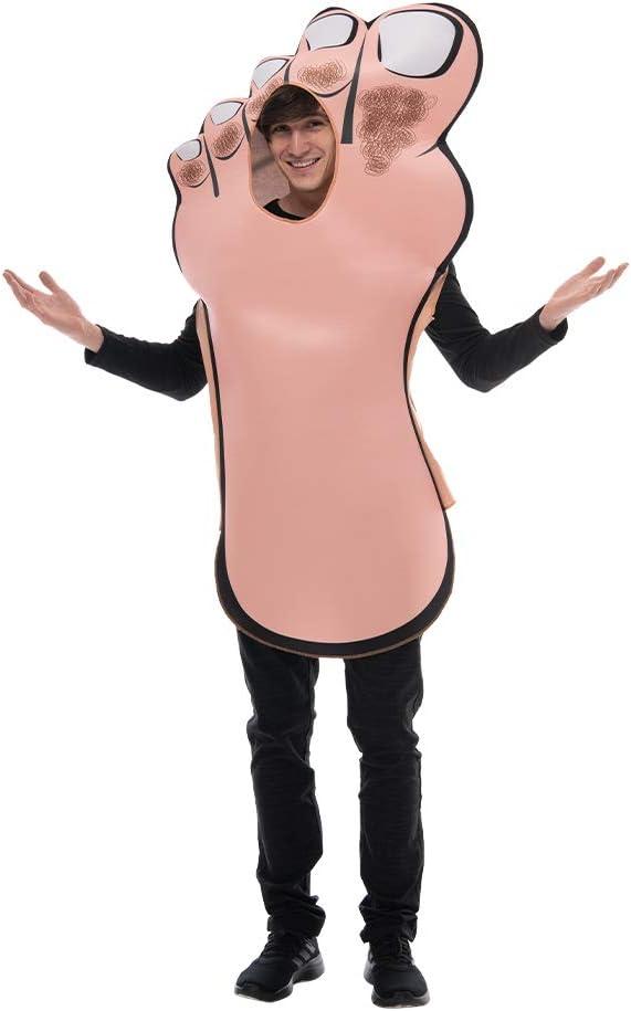 EraSpooky Adult Funny Foot Costume Halloween Couple Match Outfit, Adult Size