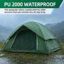 Camping Tent for 4 Person - Waterproof Two Person Tents for Camping, Small Easy Up Tent for Family, Outdoor, Kids, Scouts in All Weather and All Season by Clostnature