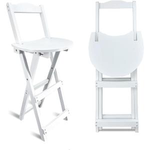 Yuxitia 
24" Folding Bar Stool Portable Counter Kitchen Chair White
Lightweight Stool For Shop Restaurant Coffee Shop Indoor Outdoor Use