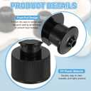 uxcell Plastic Push Pull Caps, Water Bottle Cap (24mm, Black)