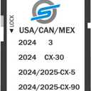 2025 Updated Navigation GPS SD Card Compatible with CX5 (2024-2025),CX90 (2024-2025),CX30/ 3 (2024),Maps US Mexico Canada