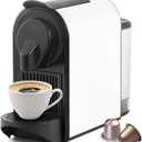 Coffee Machine Capsule Coffee Machine Fully Automatic Small Grinder All-in-One Coffee Machine Suitable for Home Office (Color : White, Size : One Size)