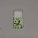 UEEBAI Wave Butterfly Case for Samsung Galaxy Z Flip 5/Z Flip 6/Z Flip 7 FE 5G Case, Pretty Bling Star Butterfly Cute Shiny Glitter Phone Cover Bling Clear Cover Curly Shockproof Girly - Green