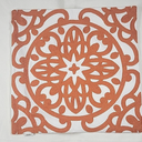 Alysheer Square Embroidered Decorative Pillow Cover Set of Two Terracota Color