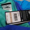 Speedo Girl's Swimsuit One Piece Closed Racerback Size 12