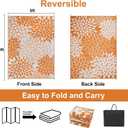 Anidaroel Outdoor Rugs 8x10ft for Patios Clearance Waterproof, Reversible Tropical Plastic Straw Camping Mat Outside Rug, Large Outdoor Area Rug for RV, Deck, Balcony, Picnic Orange,8'x10')