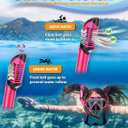 Snorkeling Gear for Adults, Adult Snorkel Set with Panoramic Anti-Leak and Anti-Fog Tempered Glass Snorkel Mask, Dry Top Snorkel, Snorkle Mask Set Adult with Mesh Bag Ear Plug for Snorkeling