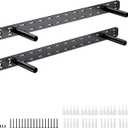 2pcs Floating Shelf Hardware Heavy Duty Hidden Shelf Brackets Support,Wall Mounting Invisible Floating Shelves Bracket Without Jig (22" x 4" x 1.5" Without Tools)