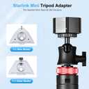Datop Starlink Mini Tripod Mount,with Aluminum Adapter Tripod Stand Mount Adjustable Height and 360Tilt Compatible,Starlink mini Stand for Outdoor Camping, Traveling, RV | Starlink Mini Accessories